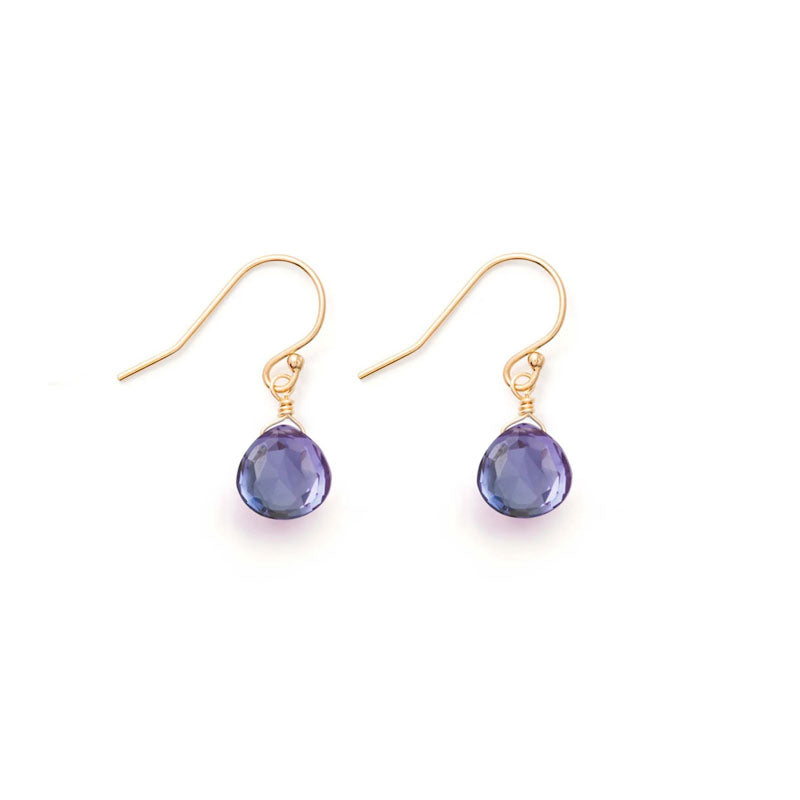 WANDERLUST LIFE Isla Drop Earrings in Alexandrite Quartz