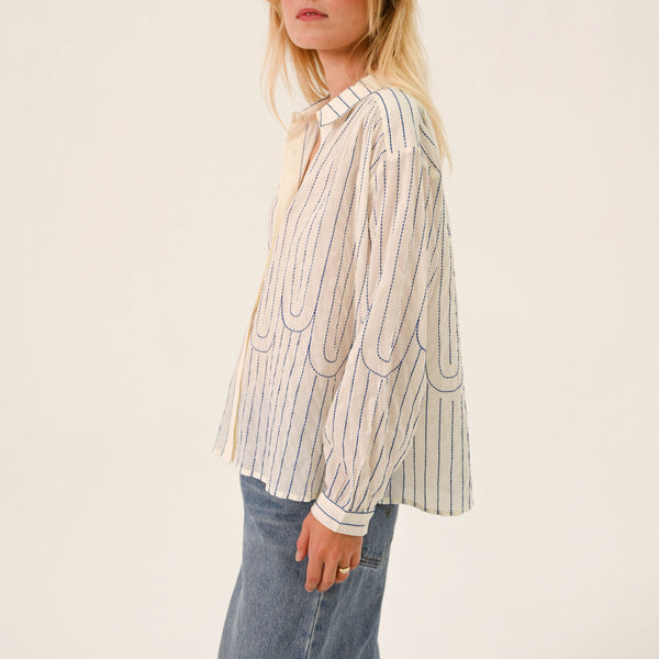 SACRECOEUR Ali Shirt in Mistral Blue