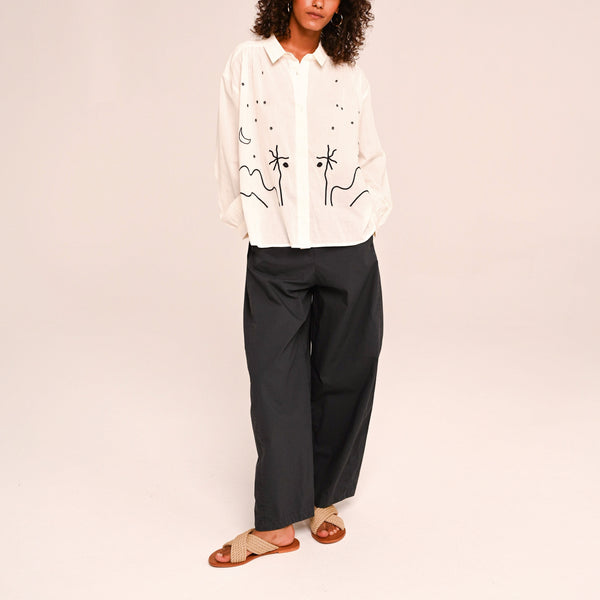 SACRECOEUR Ali Embroidered Shirt in Casa