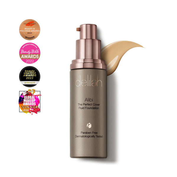 DELILAH Alibi Fluid Foundation in Dune