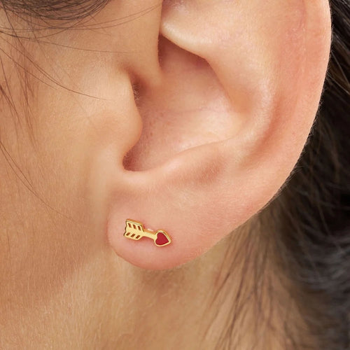 LULU COPENHAGEN Amor Earring 1pcs, Gold Plated
