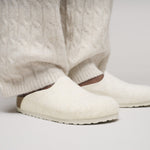 BIRKENSTOCK Amsterdam Home Shoe in Eggshell