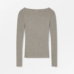 SKALL Amy Wide Neck Blouse in Brown