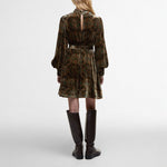 BARBOUR Barbour X Farm Rio Ana Clara Long Sleeve Mini Dress in Pineapple Print