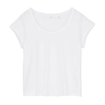 SKALL Andy Wide Neck Tee in Optic White