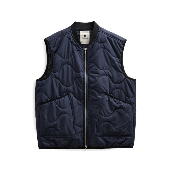 ANERKJENDT Akrobin Quilt Gilet in Sky Captain