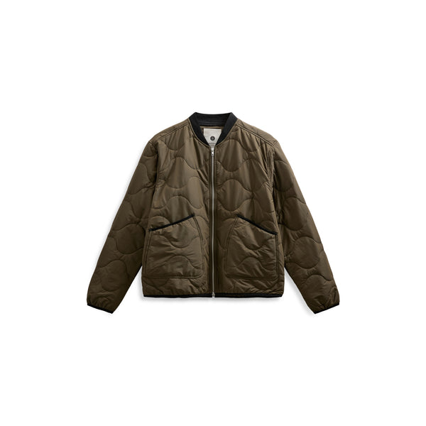ANERKJENDT Akbernie Quilt Jacket in Forest Night