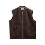 ANERKJENDT Akrobin Boiled Wool Gilet in Delicioso