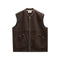 ANERKJENDT Akrobin Boiled Wool Gilet in Delicioso