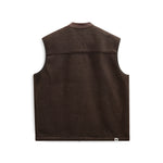 ANERKJENDT Akrobin Boiled Wool Gilet in Delicioso