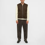 ANERKJENDT Akrobin Boiled Wool Gilet in Delicioso