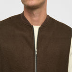 ANERKJENDT Akrobin Boiled Wool Gilet in Delicioso