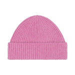 QUINTON & CHADWICK Angora Tuck Stitch Beanie in Fondant