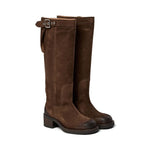 PAVEMENT Anine Suede Boots in Brown