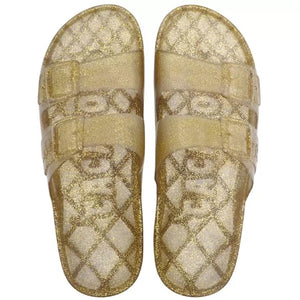 Anjo Glitter Sandals in Gold