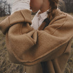 ANNE-MI Bay Long Trenchcoat in Ermine
