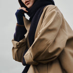 ANNE-MI Bay Long Trenchcoat in Ermine
