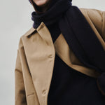 ANNE-MI Bay Long Trenchcoat in Ermine