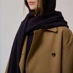 ANNE-MI Bay Long Trenchcoat in Ermine