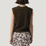 ORFEO Anselme Button Up Tank in Khaki