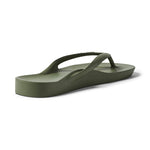 ARCHIES Arch Support Flip Flops in Olive