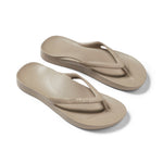 ARCHIES Arch Support Flip Flops in Taupe