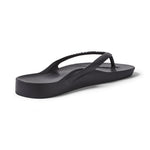 ARCHIES Arch Support Flip Flops in Black
