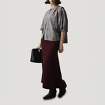 ORFEO Arizona Blouse in Grey Stripes
