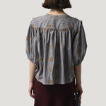 ORFEO Arizona Blouse in Grey Stripes