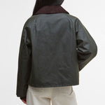 BARBOUR Arlene Wax Jacket in Fern/Ancient Tartan