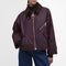 BARBOUR Arlene Wax Jacket in Merlot/Muted Tartan