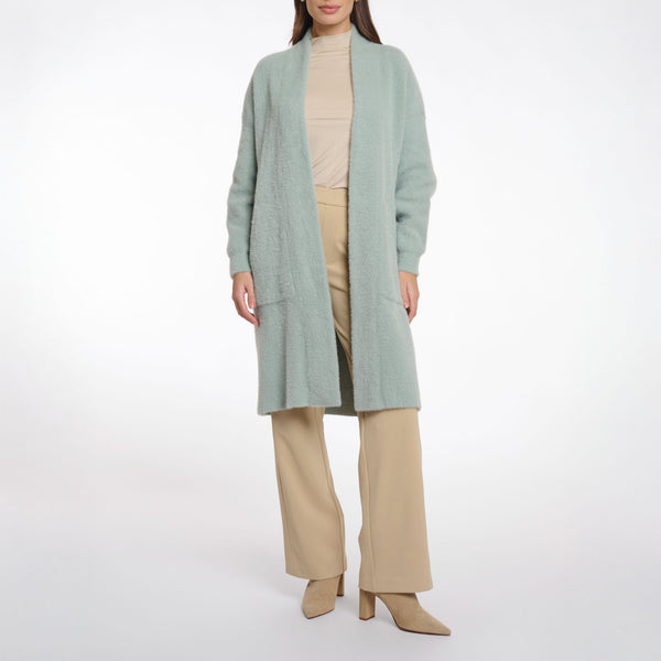 RINO & PELLE Arline Long Big Sleeves Cardigan in Manor Grey