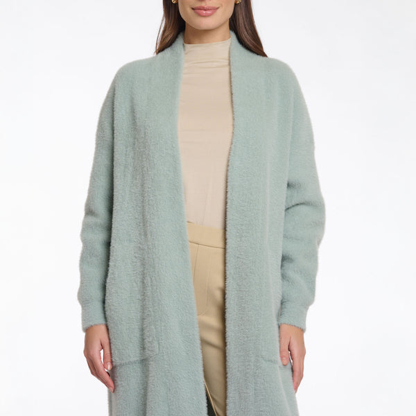 RINO & PELLE Arline Long Big Sleeves Cardigan in Manor Grey