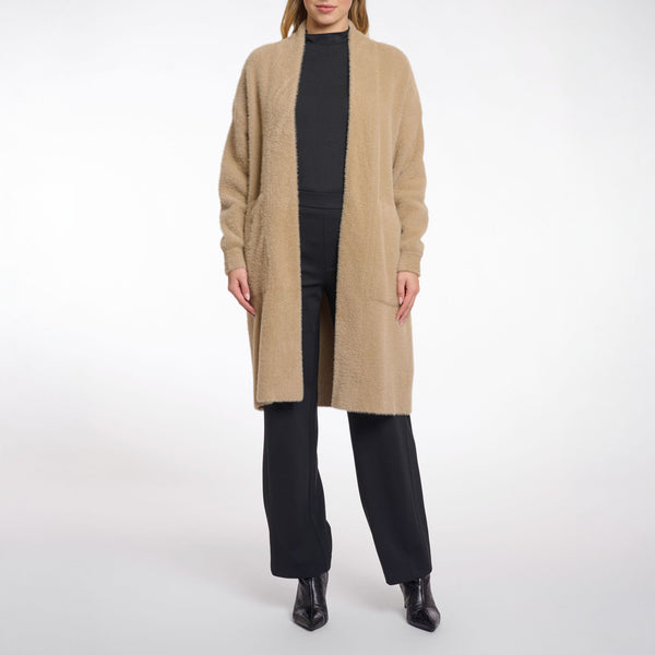 RINO & PELLE Arline Long Big Sleeves Cardigan in Misty Nude