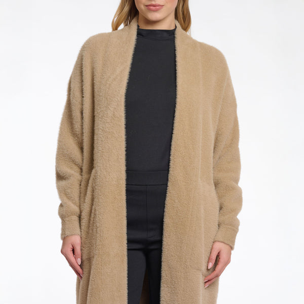 RINO & PELLE Arline Long Big Sleeves Cardigan in Misty Nude