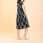 HANDPRINT DREAM APPAREL Arlington Dress in Odyssey Black