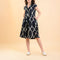 HANDPRINT DREAM APPAREL Arlington Dress in Odyssey Black