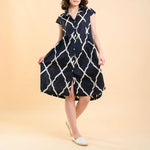 HANDPRINT DREAM APPAREL Arlington Dress in Odyssey Black