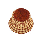 TRAVAUX EN COURS Bob Raffia Hat in Rust