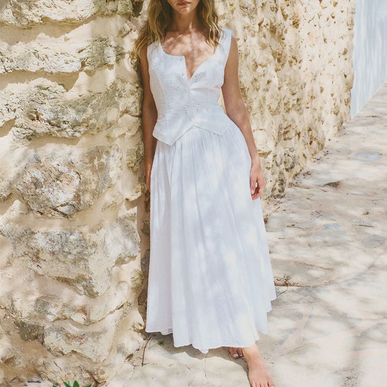 NOBODYS CHILD Nina Skirt in White