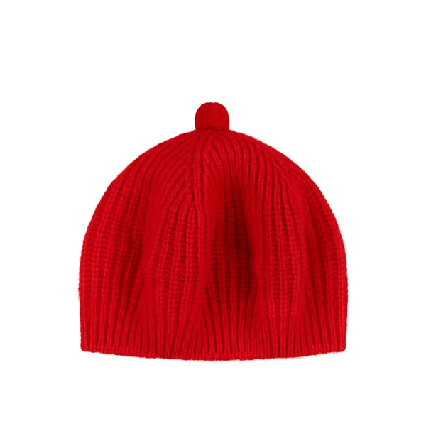 QUINTON & CHADWICK Stitch Interest Beret in Red