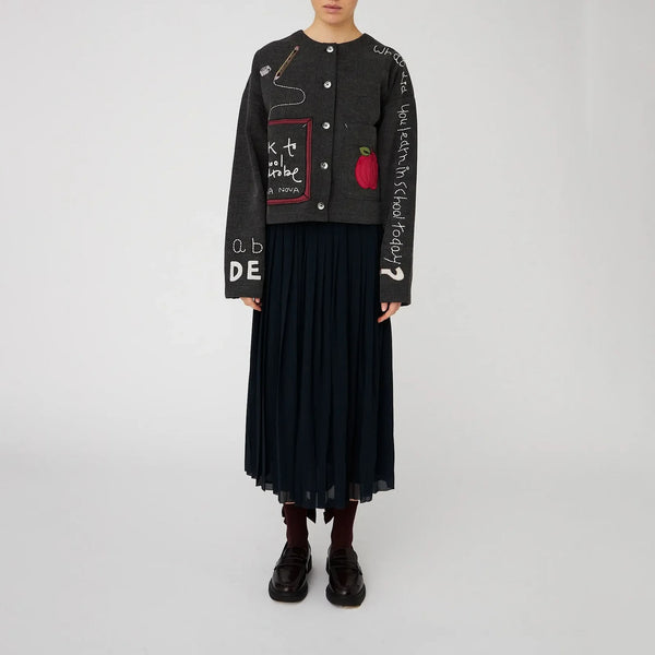 STELLA NOVA Chalk Board Jacket in Almost Black