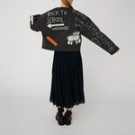 STELLA NOVA Chalk Board Jacket in Almost Black