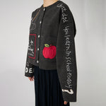 STELLA NOVA Chalk Board Jacket in Almost Black
