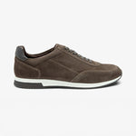 LOAKE Bannister Trainers in Anthracite Suede