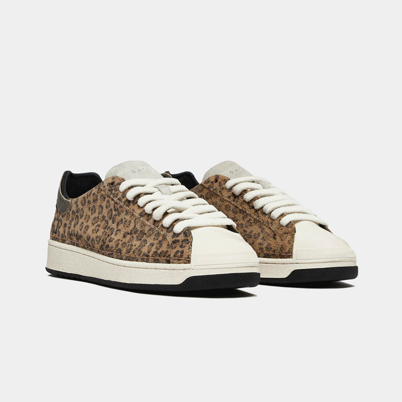 D.A.T.E Base Mixed Sneakers in Leopard