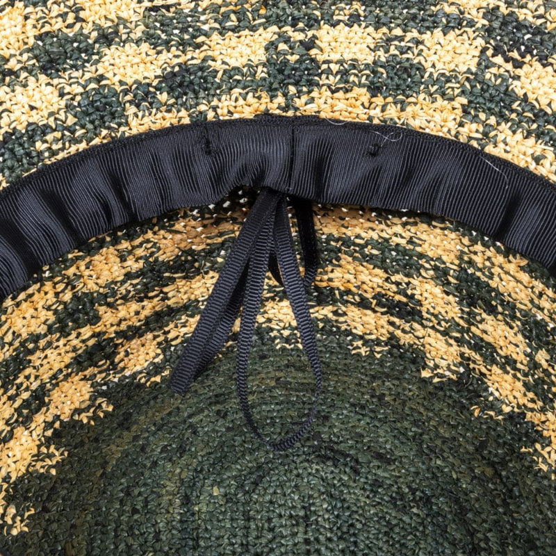 TRAVAUX EN COURS Bob Raffia Hat in Army