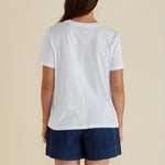 BETTY BASICS Ellia Crew Tee in Paradise Beach Print