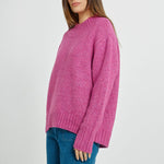 BETTY BASICS Lola High Neck Jumper in Mulberry