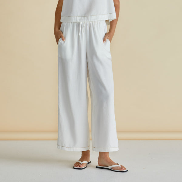 BETTY BASICS Copacabana Relax Pant in White